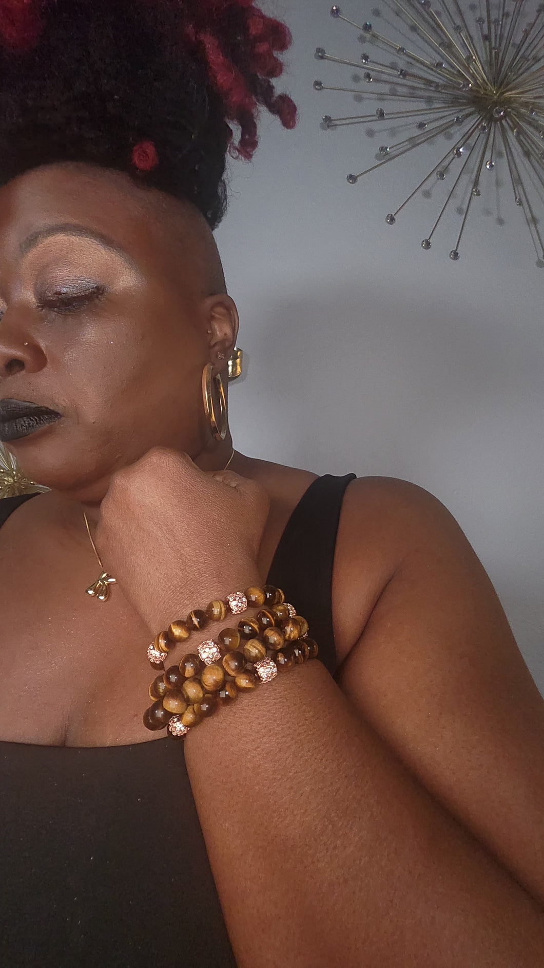 Handmade Tiger Eye Beaded Bracelet Set