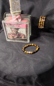 Handmade Tiger Eye Beaded Bracelet Set