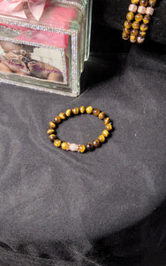 Handmade Tiger Eye Beaded Bracelet Set