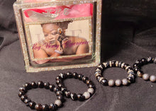Load image into Gallery viewer, Handmade Black  Tiger Eye Beaded Bracelet Set
