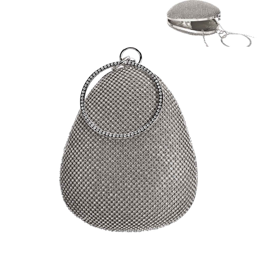 Ring Handle Experience Stone Bag - Silver